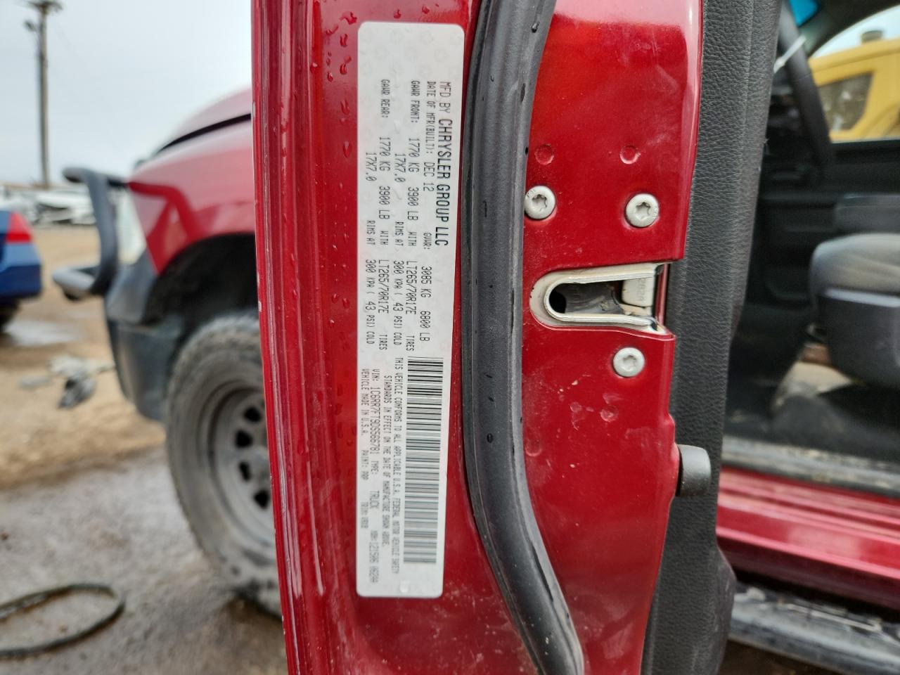 2013 Ram 1500 St VIN: 1C6RR7FT9DS566781 Lot: 92867365