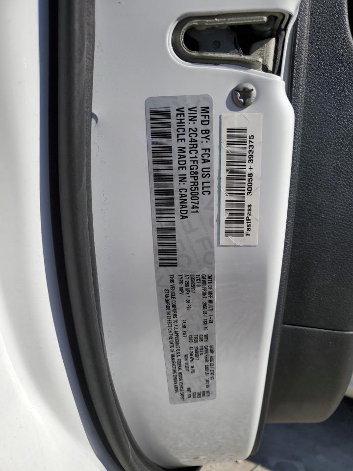 2023 Chrysler Pacifica Touring VIN: 2C4RC1FG8PR500741 Lot: 90796885