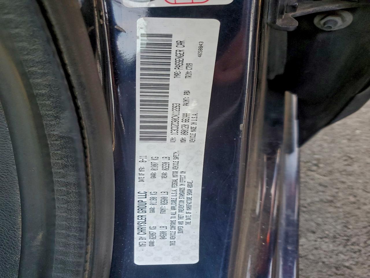 2012 Dodge Avenger Sxt VIN: 1C3CDZCB0CN112263 Lot: 94577765