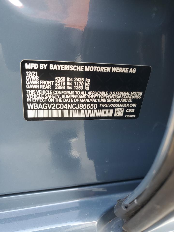 Фото: WBAGV2C04NCJ85650