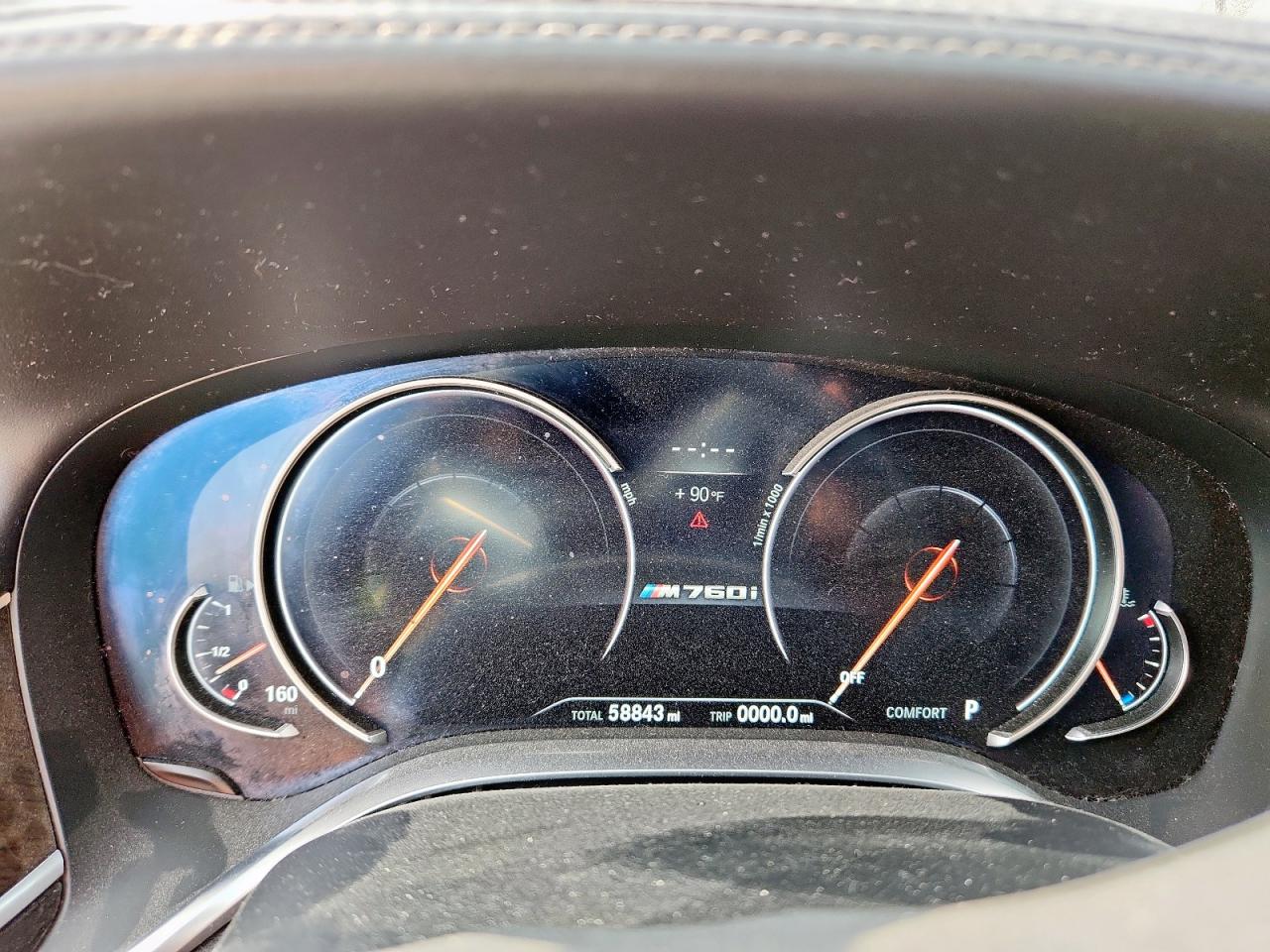 2019 BMW M760 Xi VIN: WBA7H6C51KG615035 Lot: 92477525