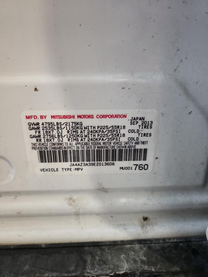 2014 Mitsubishi Outlander Se VIN: JA4AZ3A39EZ013606 Lot: 93191095