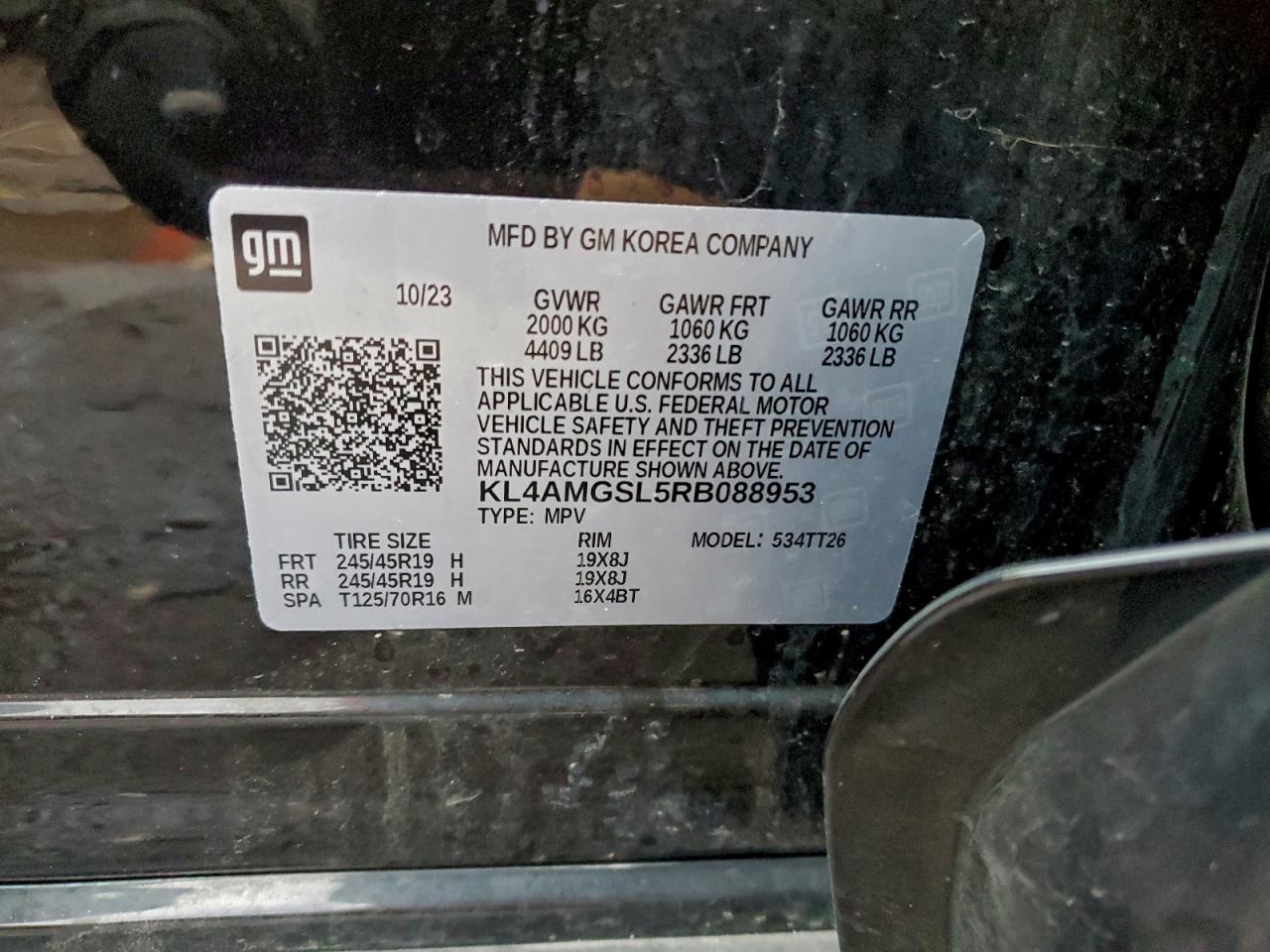 2024 Buick Encore Gx Avenir VIN: KL4AMGSL5RB088953 Lot: 94682555