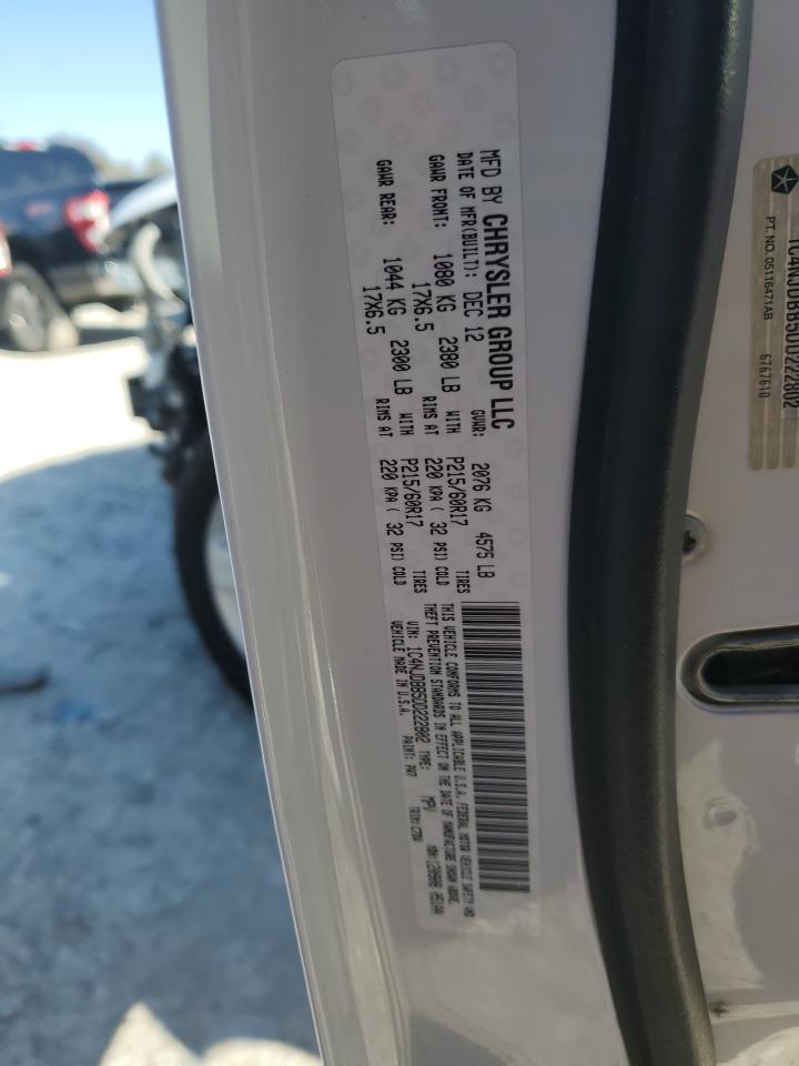 2013 Jeep Compass Sport VIN: 1C4NJDBB5DD222802 Lot: 92083215