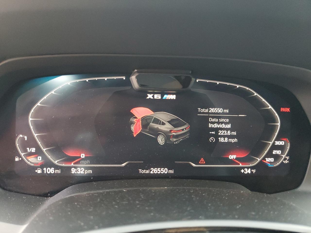 2022 BMW X6 M VIN: 5YMCY0C00N9L87564 Lot: 91785635