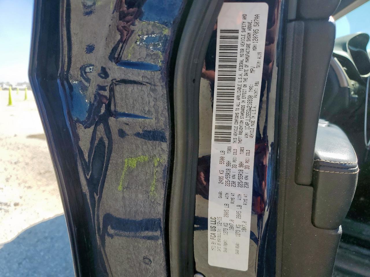 2016 Jeep Cherokee Limited VIN: 1C4PJLDS5GW216930 Lot: 91574235