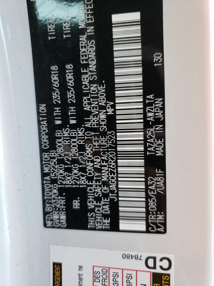 2024 Lexus Nx 350 Base VIN: JTJAGCEZ6R2017523 Lot: 91930855