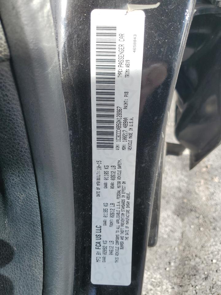 2016 Chrysler 200 Limited VIN: 1C3CCCAB5GN128967 Lot: 91495435