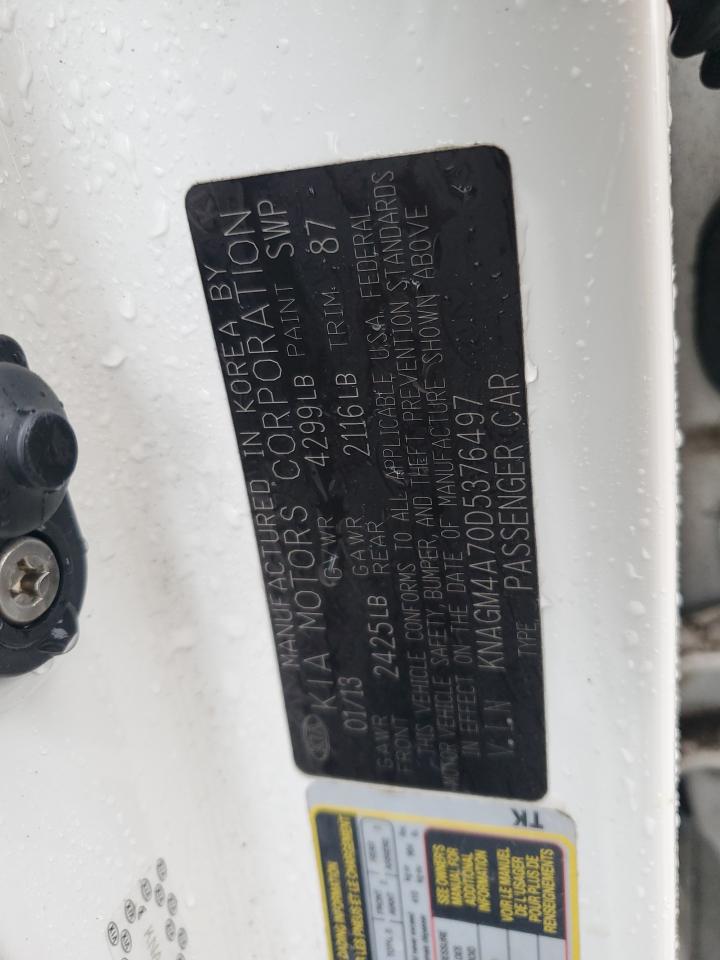 2013 Kia Optima Lx VIN: KNAGM4A70D5376497 Lot: 93406195