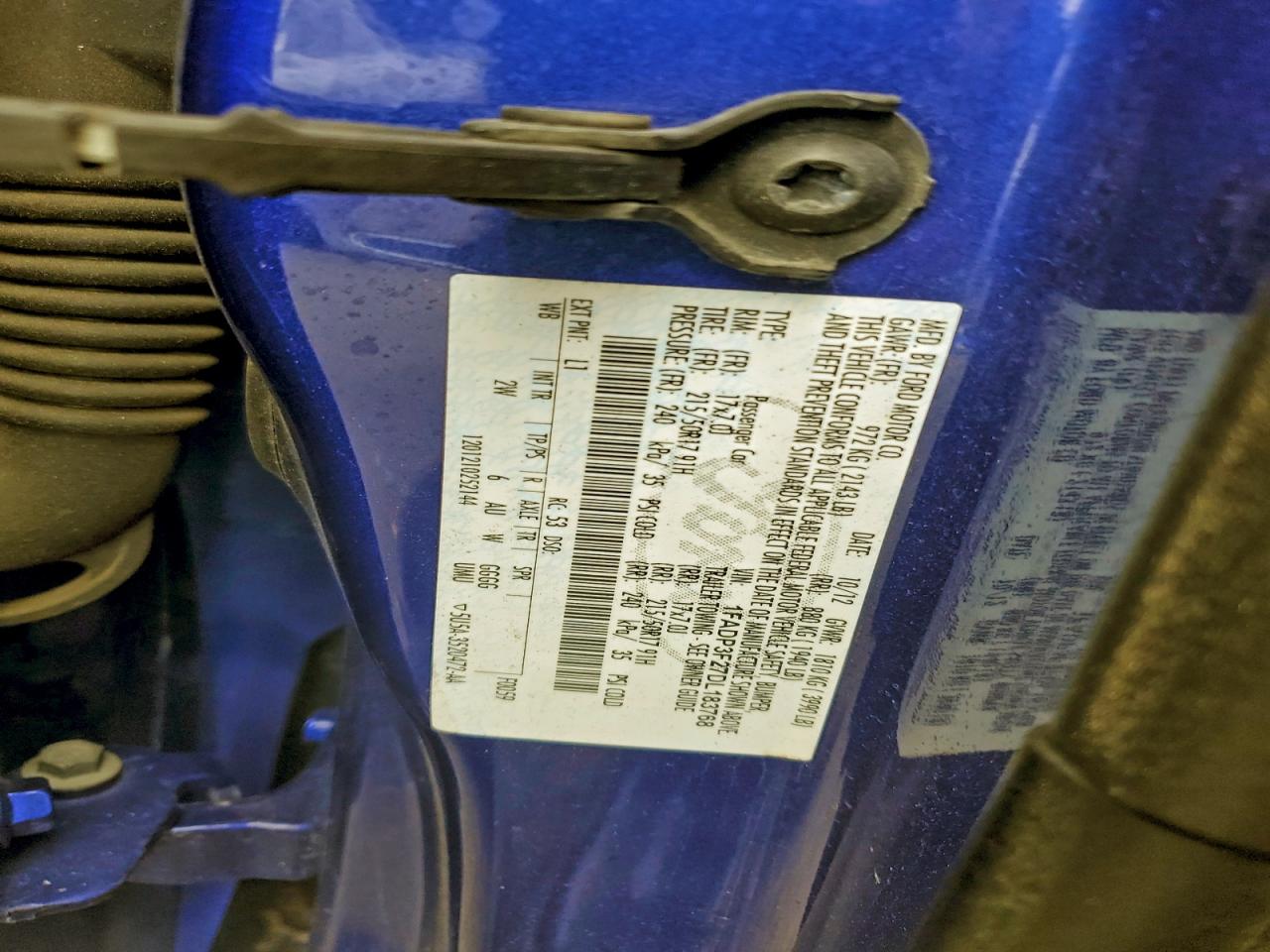 2013 Ford Focus Se VIN: 1FADP3F27DL183768 Lot: 93932605