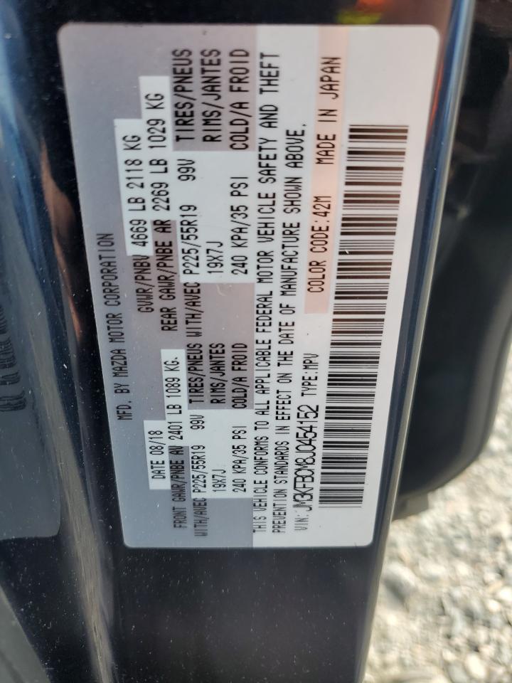 2018 Mazda Cx-5 Touring VIN: JM3KFBCM8J0454152 Lot: 93375455