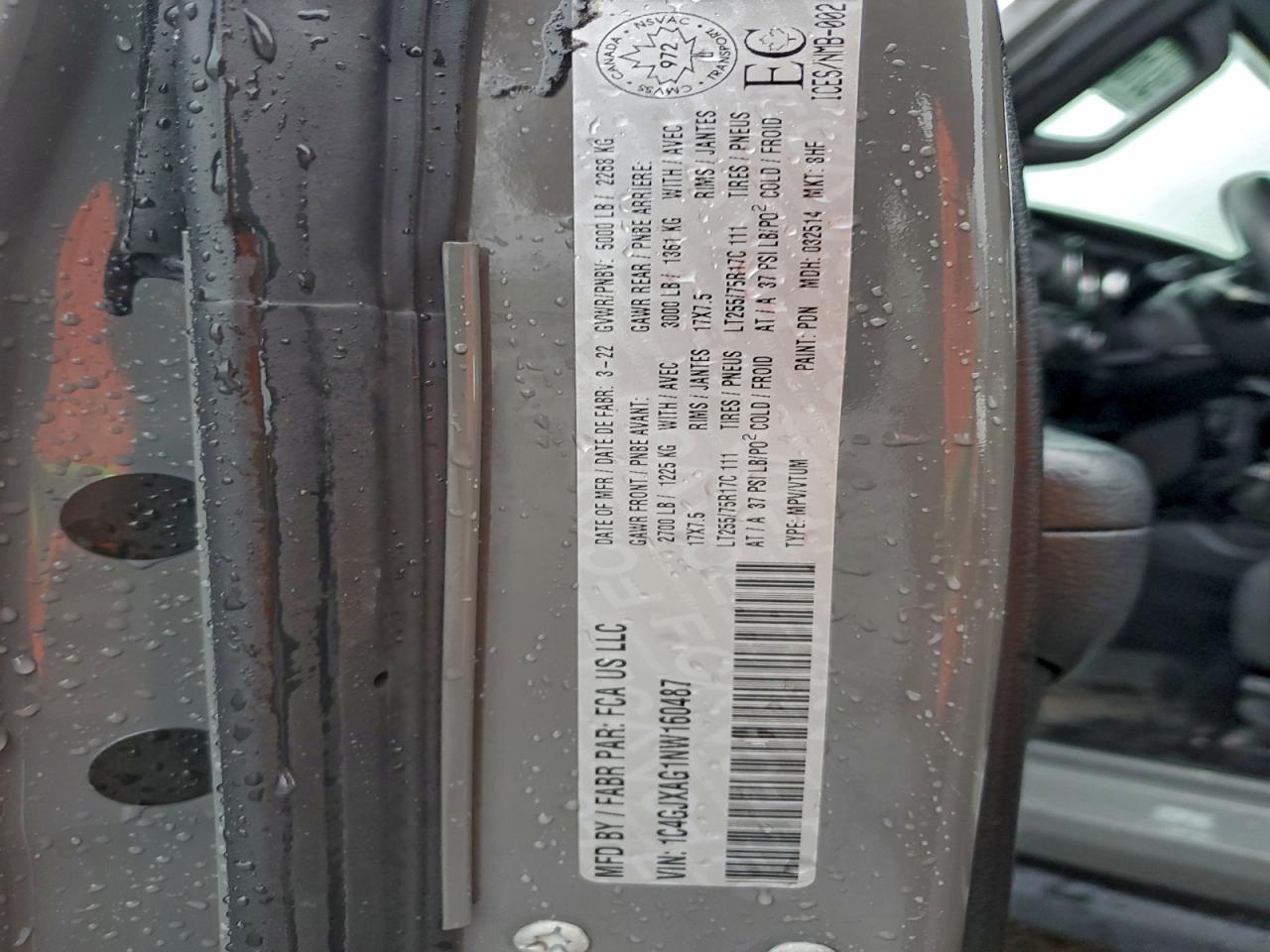 2022 Jeep Wrangler Sport VIN: 1C4GJXAG1NW160487 Lot: 93760535