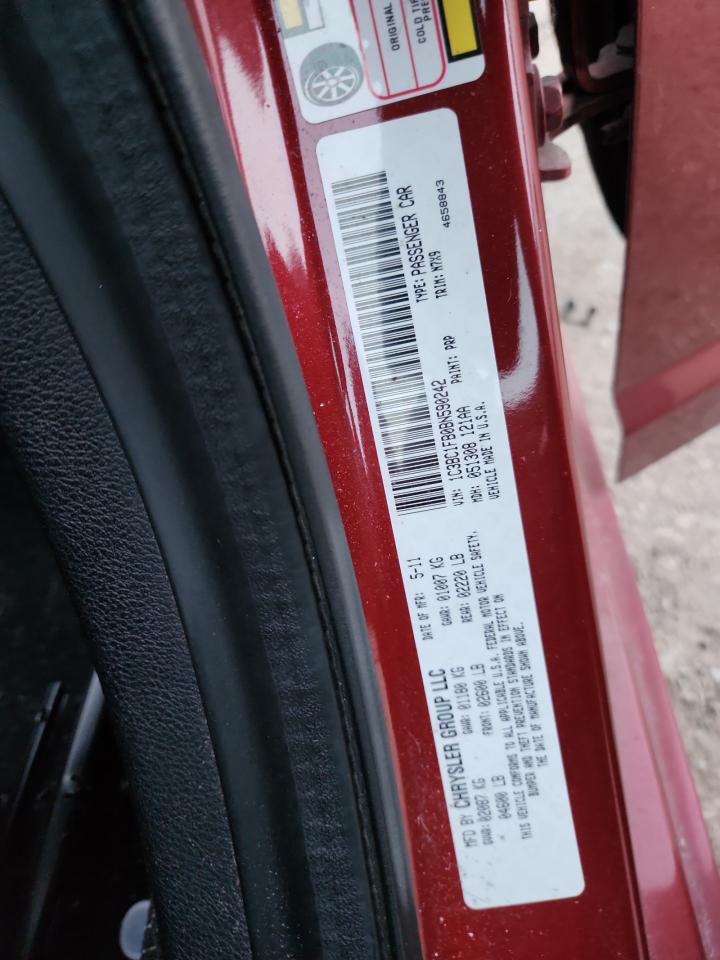 2011 Chrysler 200 Touring VIN: 1C3BC1FB0BN590242 Lot: 91850985