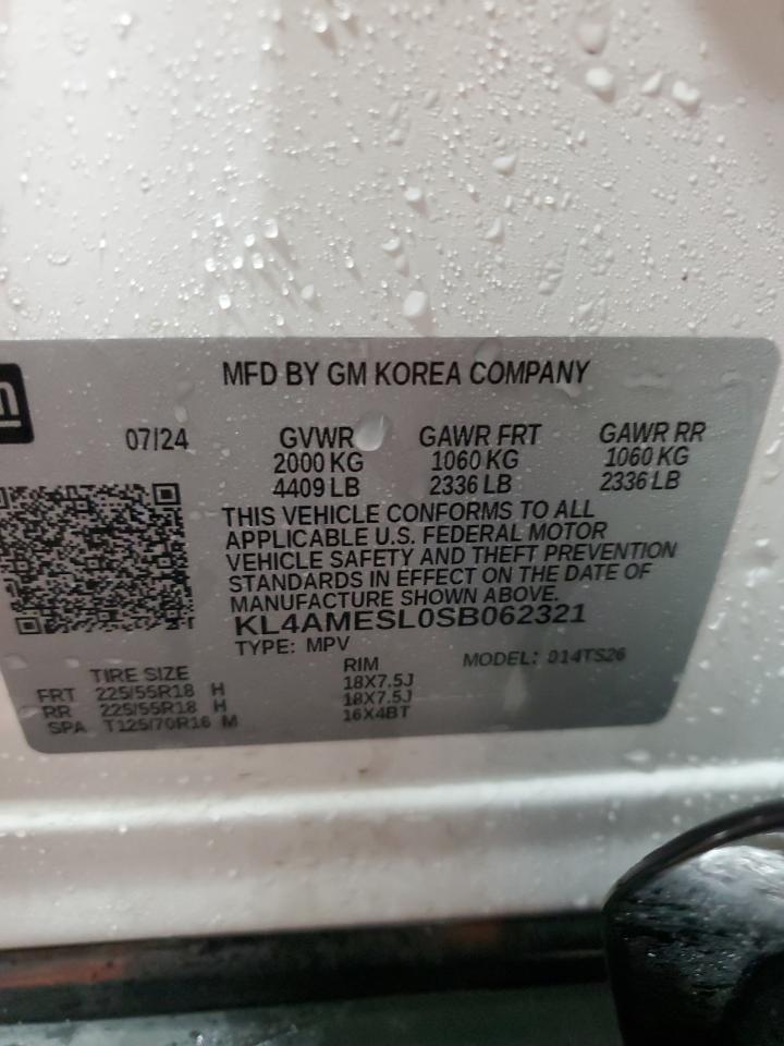 2025 Buick Encore Gx Sport Touring VIN: KL4AMESL0SB062321 Lot: 92117145