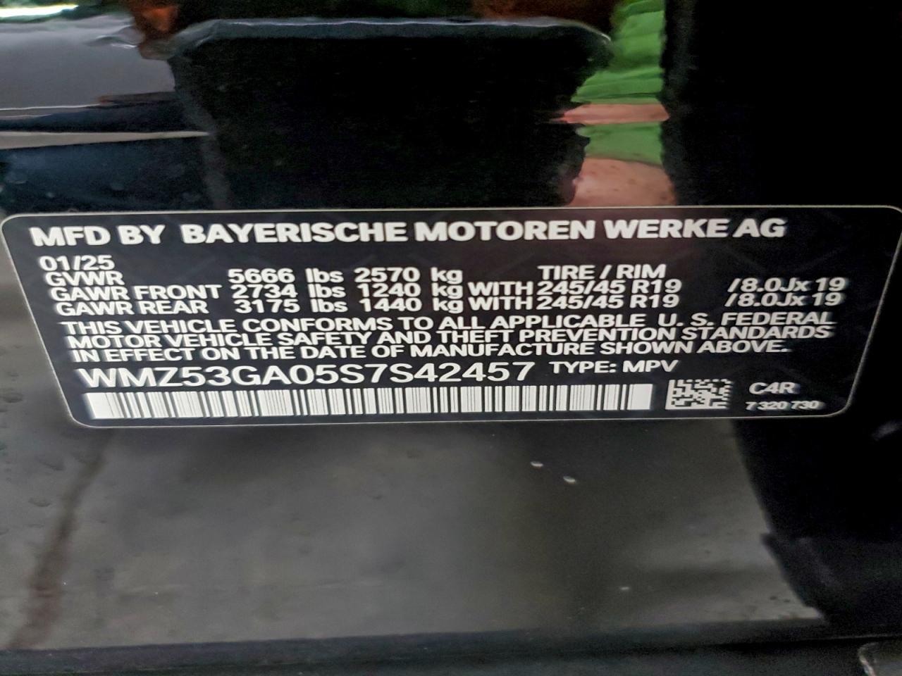 2025 Mini Countryman Se All4 VIN: WMZ53GA05S7S42457 Lot: 94718485
