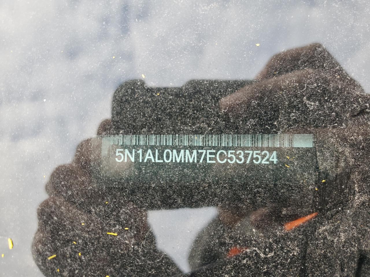 2014 Infiniti Qx60 VIN: 5N1AL0MM7EC537524 Lot: 92510395