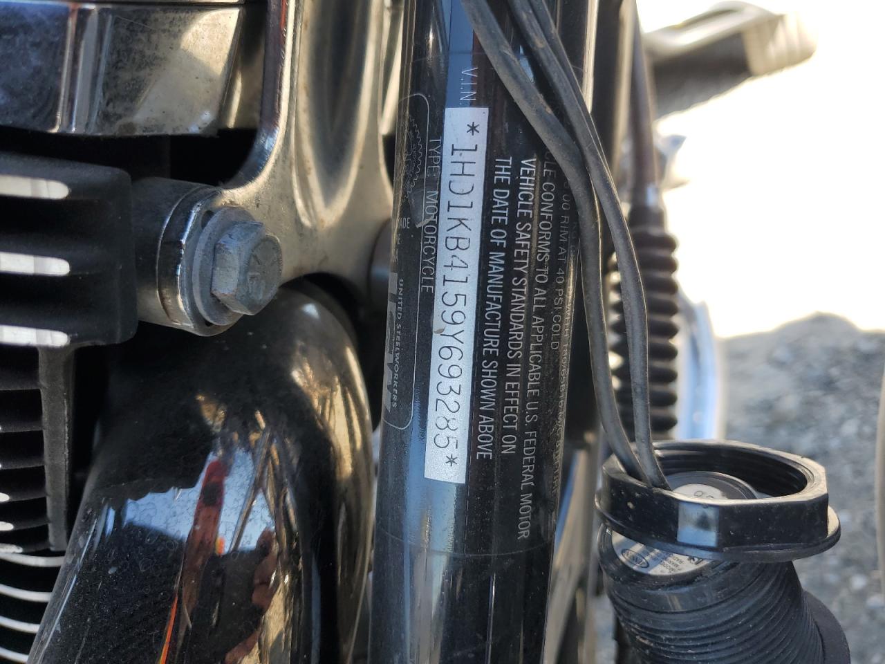 2009 Harley-Davidson Flhx VIN: 1HD1KB4159Y693285 Lot: 91696075