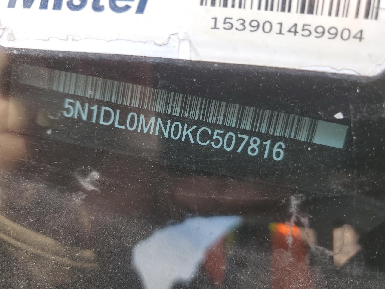 2019 Infiniti Qx60 Luxe VIN: 5N1DL0MN0KC507816 Lot: 93499535