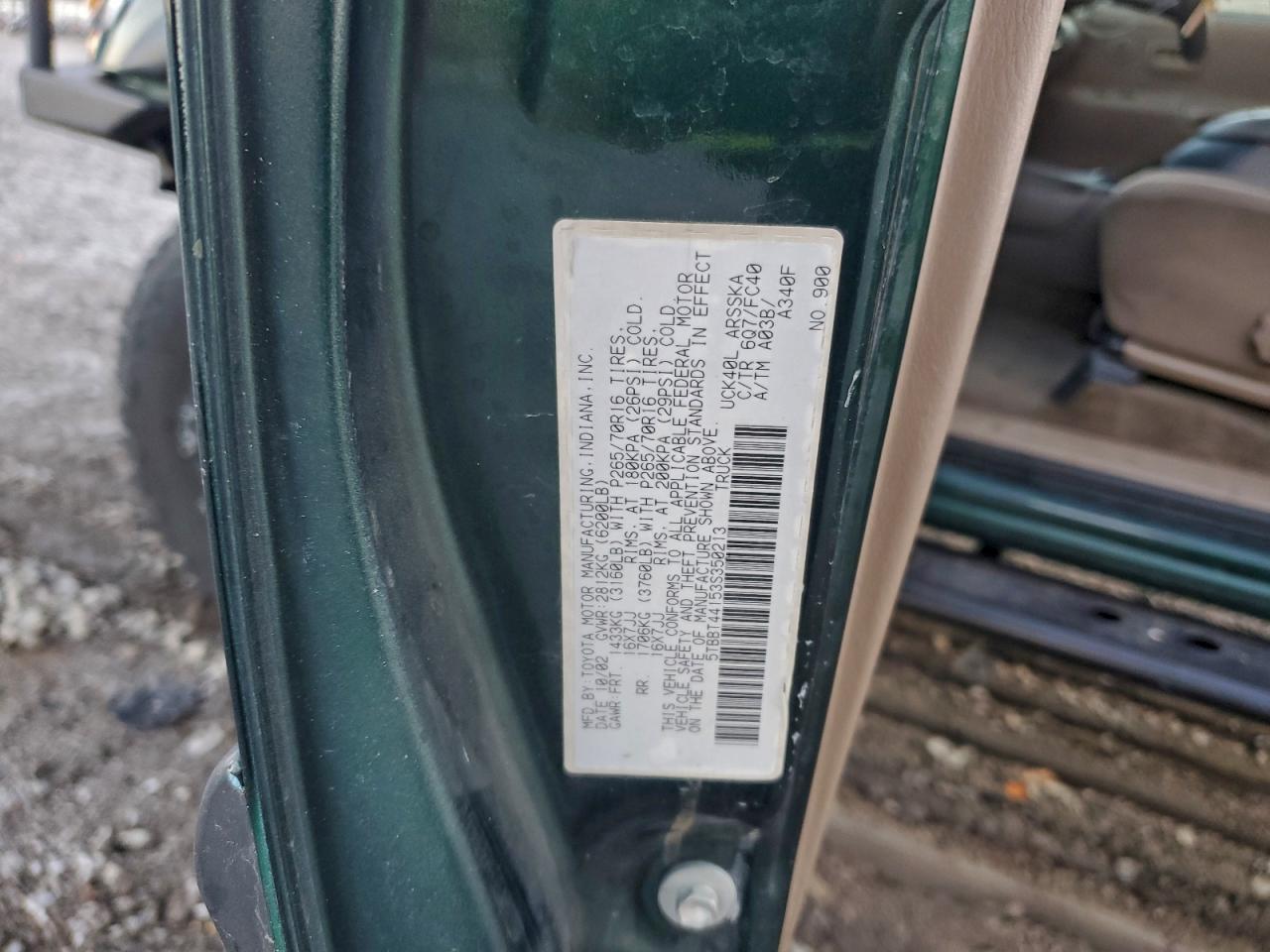 2003 Toyota Tundra Access Cab Sr5 VIN: 5TBBT44153S350213 Lot: 94064775