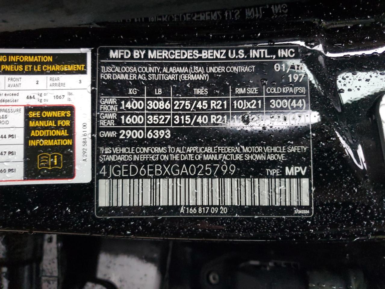 4JGED6EBXGA025799 2016 Mercedes-Benz Gle Coupe 450 4Matic