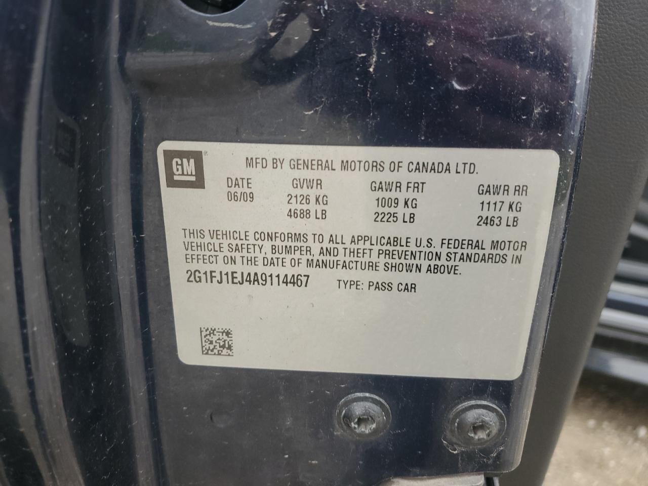 2010 Chevrolet Camaro Ss VIN: 2G1FJ1EJ4A9114467 Lot: 93870405