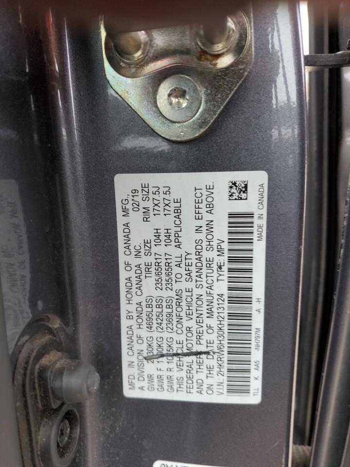 2019 Honda Cr-V Lx VIN: 2HKRW6H30KH213124 Lot: 93156345