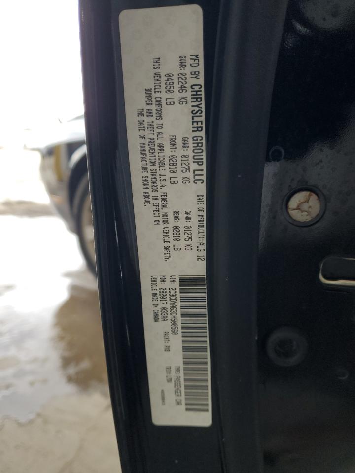 2013 Dodge Challenger Sxt VIN: 2C3CDYAG3DH500560 Lot: 92578015