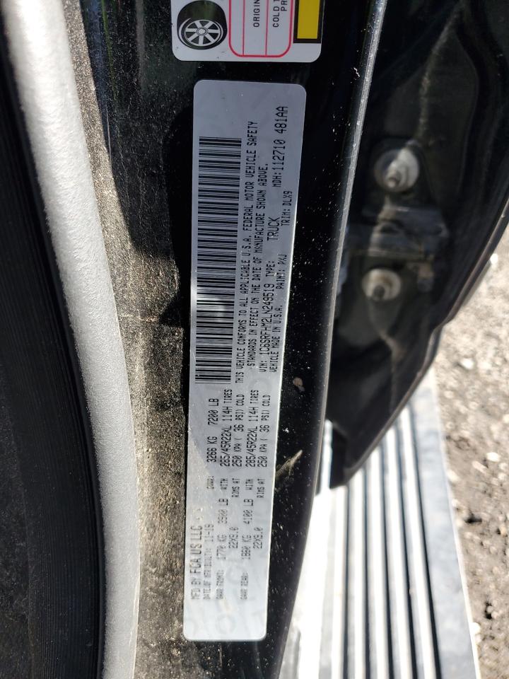 2020 Ram 1500 Limited VIN: 1C6SRFHM2LN249519 Lot: 92895255