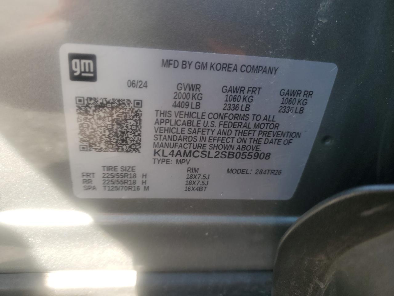 2025 Buick Encore Gx Preferred VIN: KL4AMCSL2SB055908 Lot: 92096335