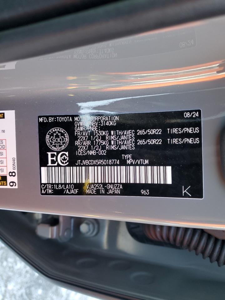 2024 Lexus Gx 550 Luxury VIN: JTJVBCDX5R5018774 Lot: 92089865