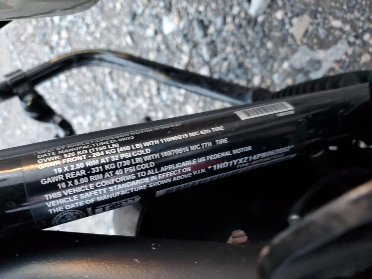 2023 Harley-Davidson Fxlrst VIN: 1HD1YXZ14PB063052 Lot: 90846115