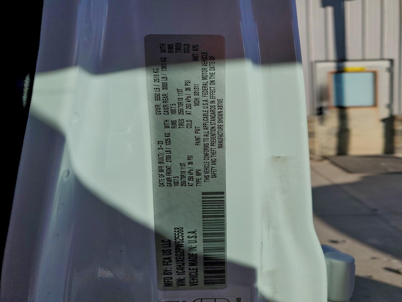 2023 Jeep Wrangler Sahara VIN: 1C4HJXEG2PW625568 Lot: 93448325