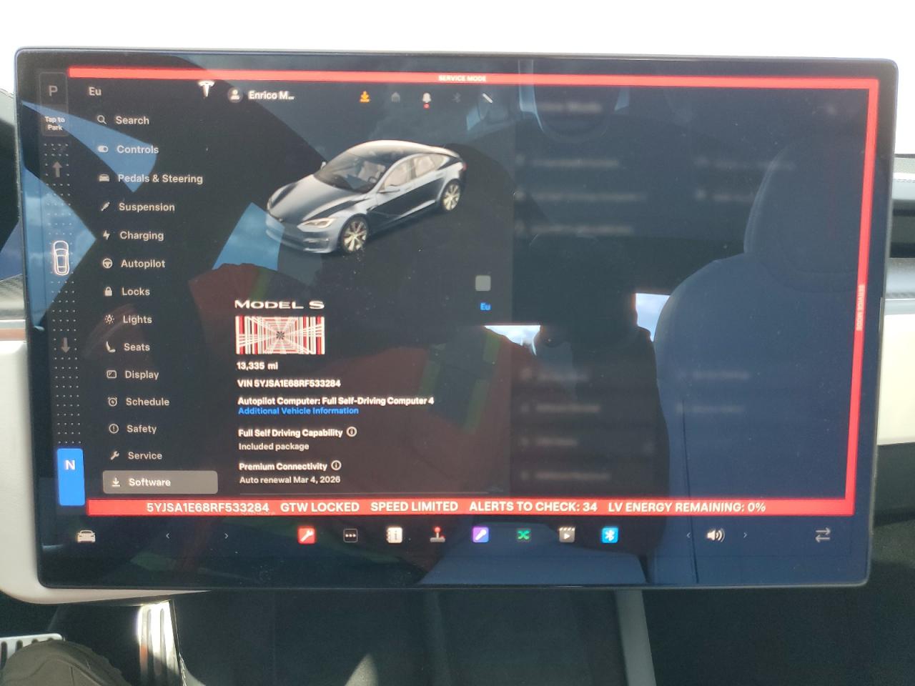 2024 Tesla Model S VIN: 5YJSA1E68RF533284 Lot: 93357225