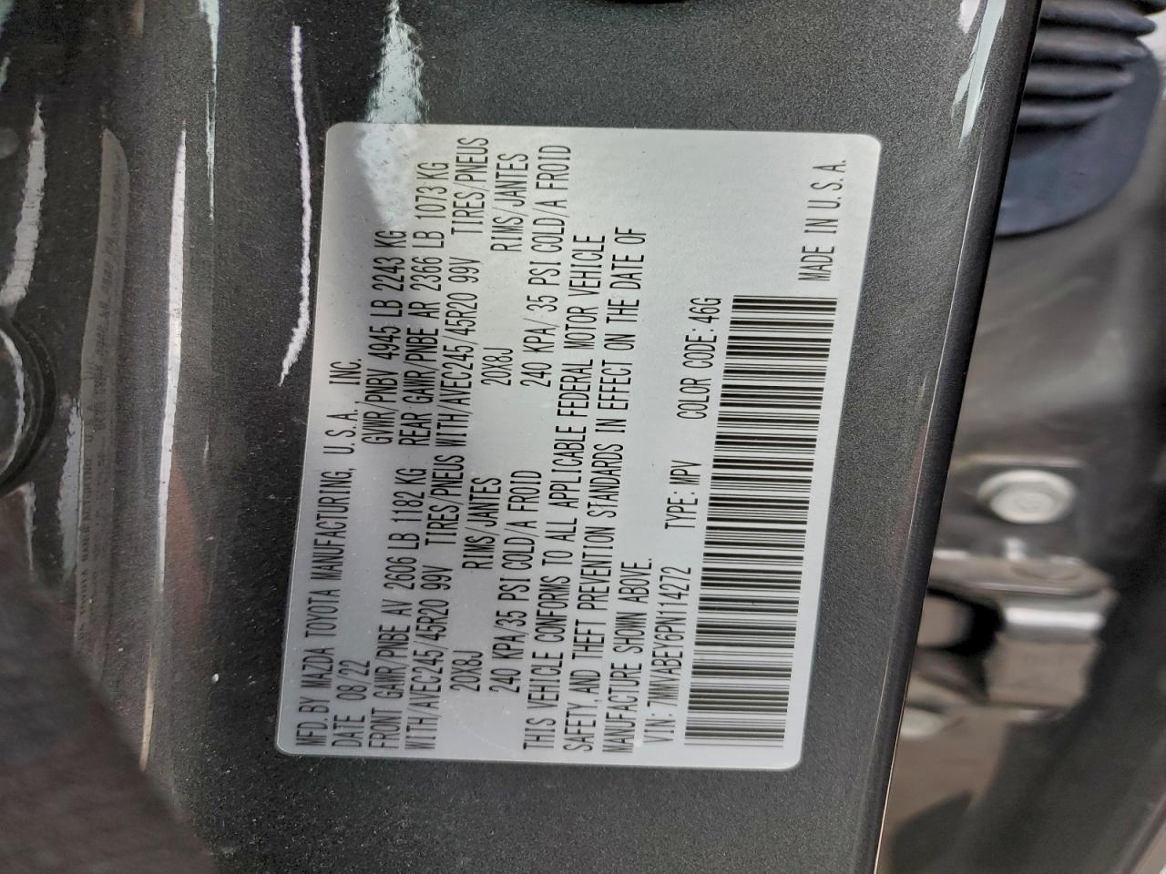 2023 Mazda Cx-50 Premium Plus VIN: 7MMVABEY6PN114272 Lot: 94565575