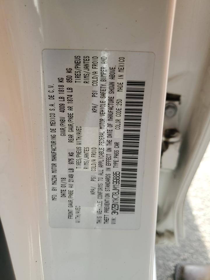 2018 Mazda 3 Sport VIN: 3MZBN1K78JM199885 Lot: 92323465