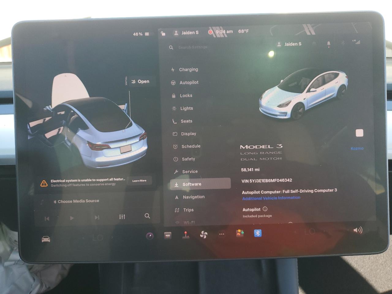 2021 Tesla Model 3 VIN: 5YJ3E1EB6MF046342 Lot: 90992225