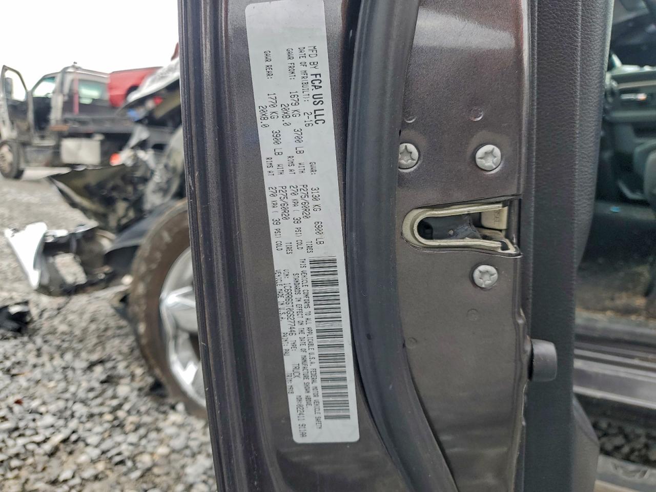 2016 Ram 1500 Slt VIN: 1C6RR6GT0GS277446 Lot: 93537755