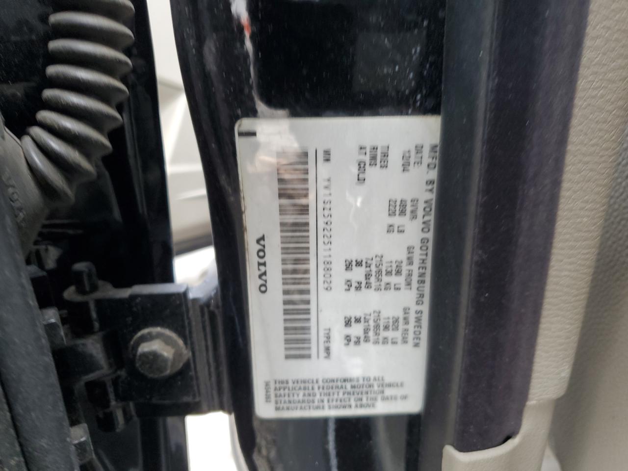 2005 Volvo Xc70 VIN: YV1SZ592251188029 Lot: 92717325