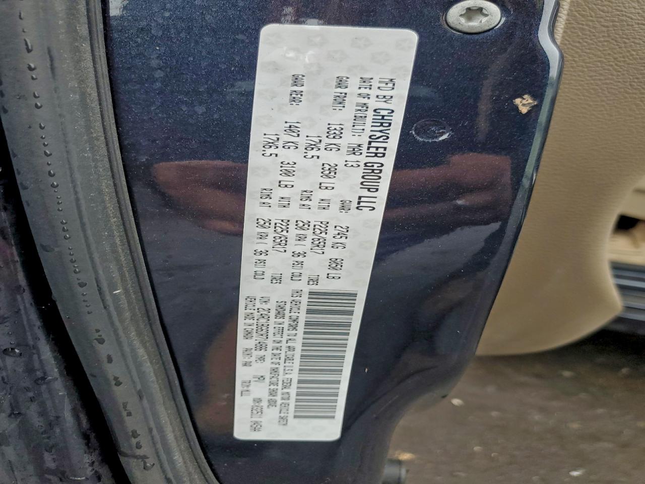 2013 Chrysler Town & Country Touring VIN: 2C4RC1BG6DR714886 Lot: 94451905