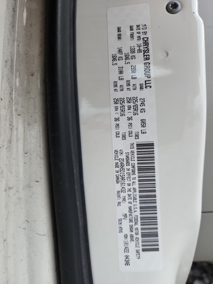 2010 Dodge Grand Caravan Sxt VIN: 2D4RN5D15AR161432 Lot: 91674925