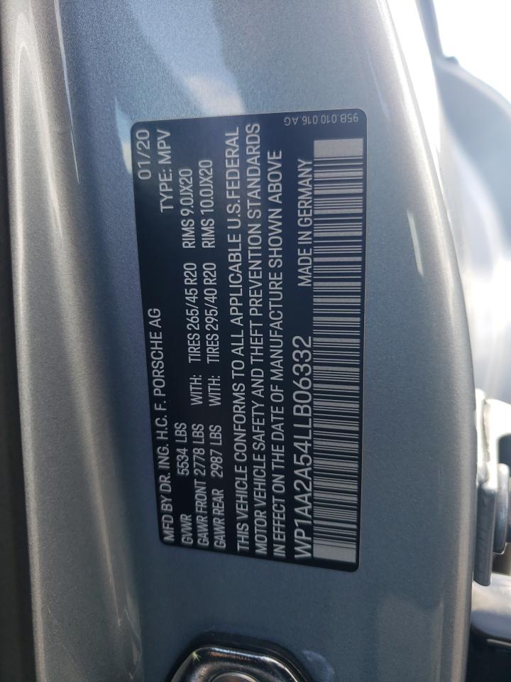 2020 Porsche Macan VIN: WP1AA2A54LLB06332 Lot: 93495115