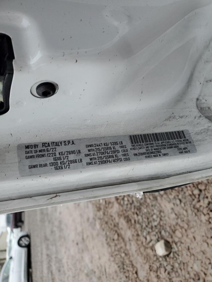 2022 Ram Promaster City Delivery Van VIN: ZFBHRFAB3N6X29113 Lot: 91898475