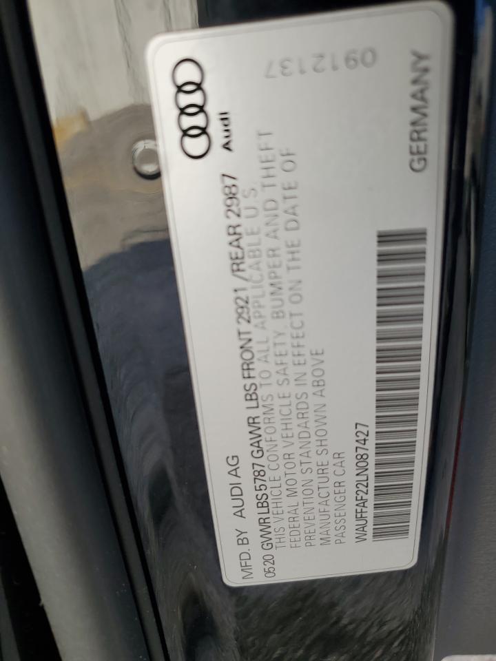 2020 Audi S6 Prestige VIN: WAUFFAF22LN087427 Lot: 91195755