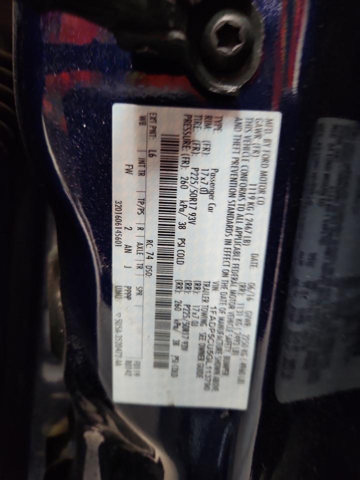 2016 Ford C-Max Premium Sel VIN: 1FADP5CU5GL113790 Lot: 93655625