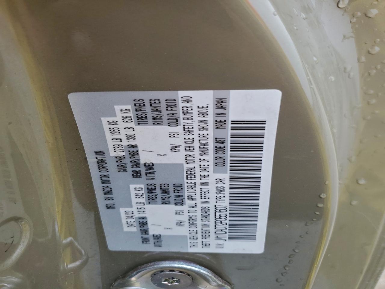 2023 Mazda Mx-5 Miata Grand Touring VIN: JM1NDAD72P0557607 Lot: 94361755