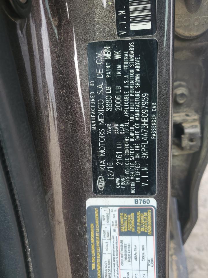 2017 Kia Forte Lx VIN: 3KPFL4A73HE097959 Lot: 93196755