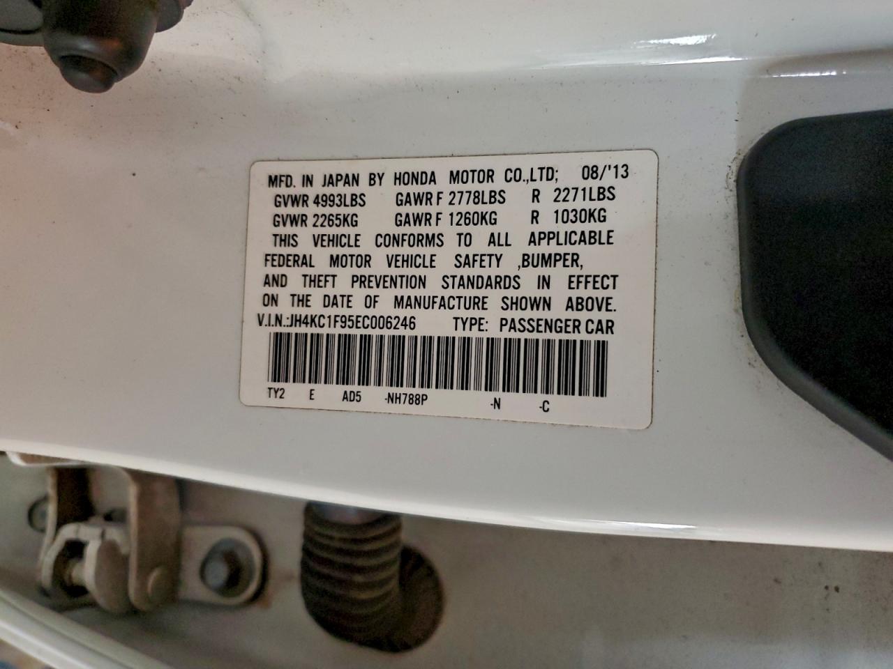 2014 Acura Rlx Advance VIN: JH4KC1F95EC006246 Lot: 93444085