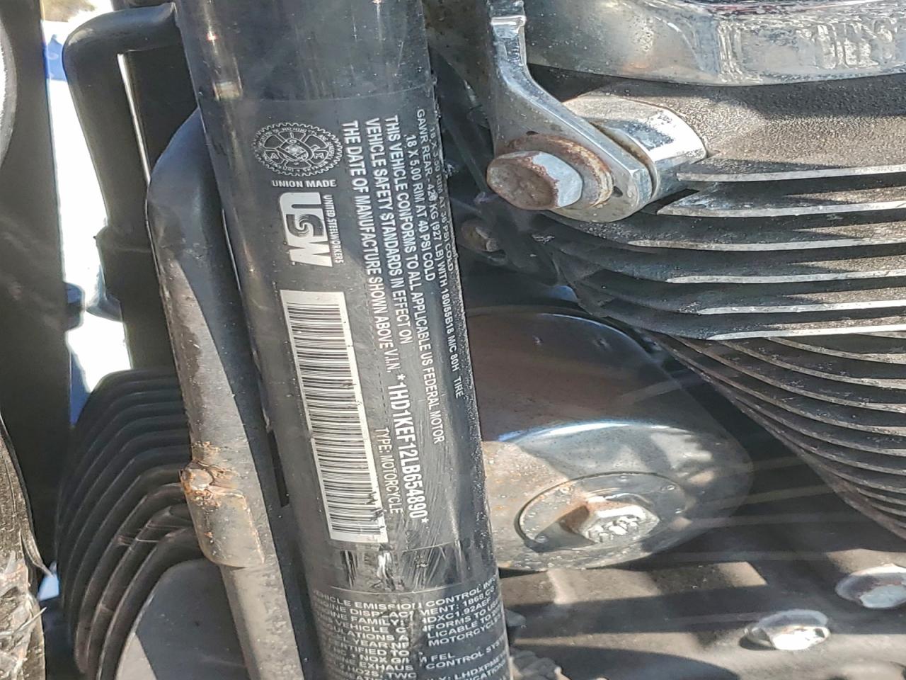 2020 Harley-Davidson Flhtk VIN: 1HD1KEF12LB654890 Lot: 93459585