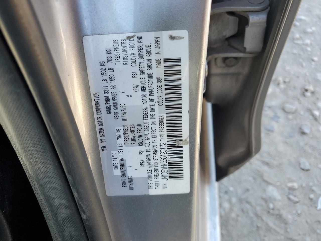 2011 Mazda Mazda2 VIN: JM1DE1HY5B0120172 Lot: 92285405