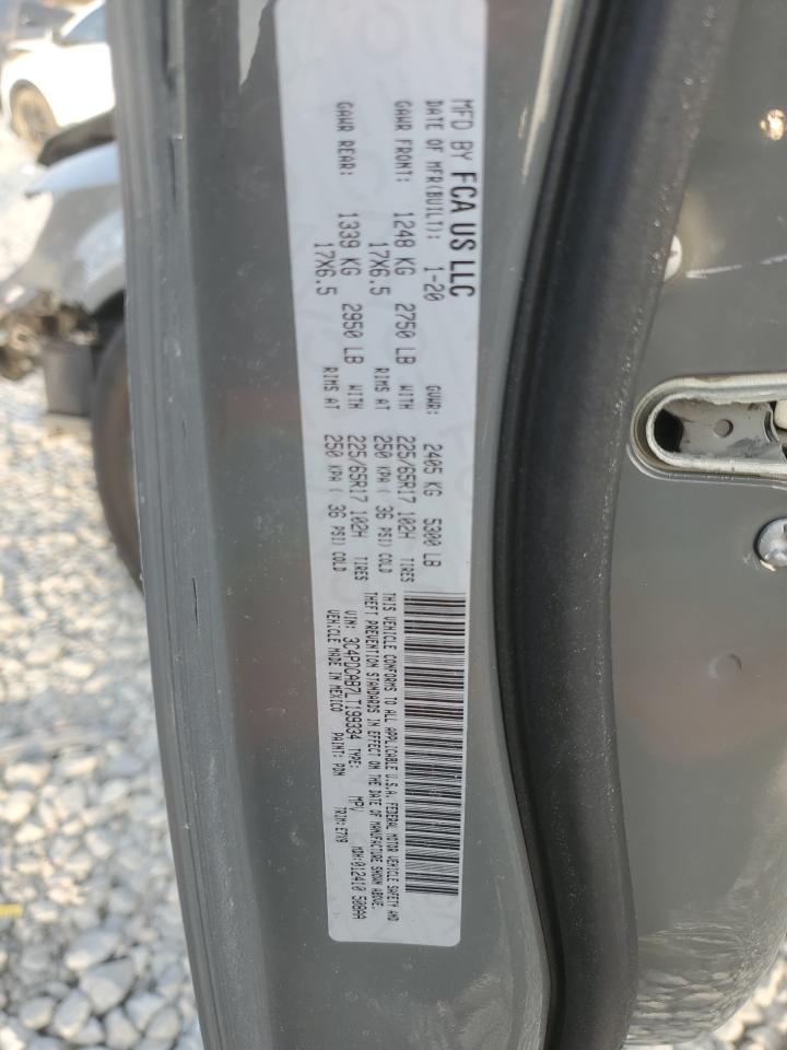 2020 Dodge Journey Se VIN: 3C4PDCAB7LT199334 Lot: 92406365